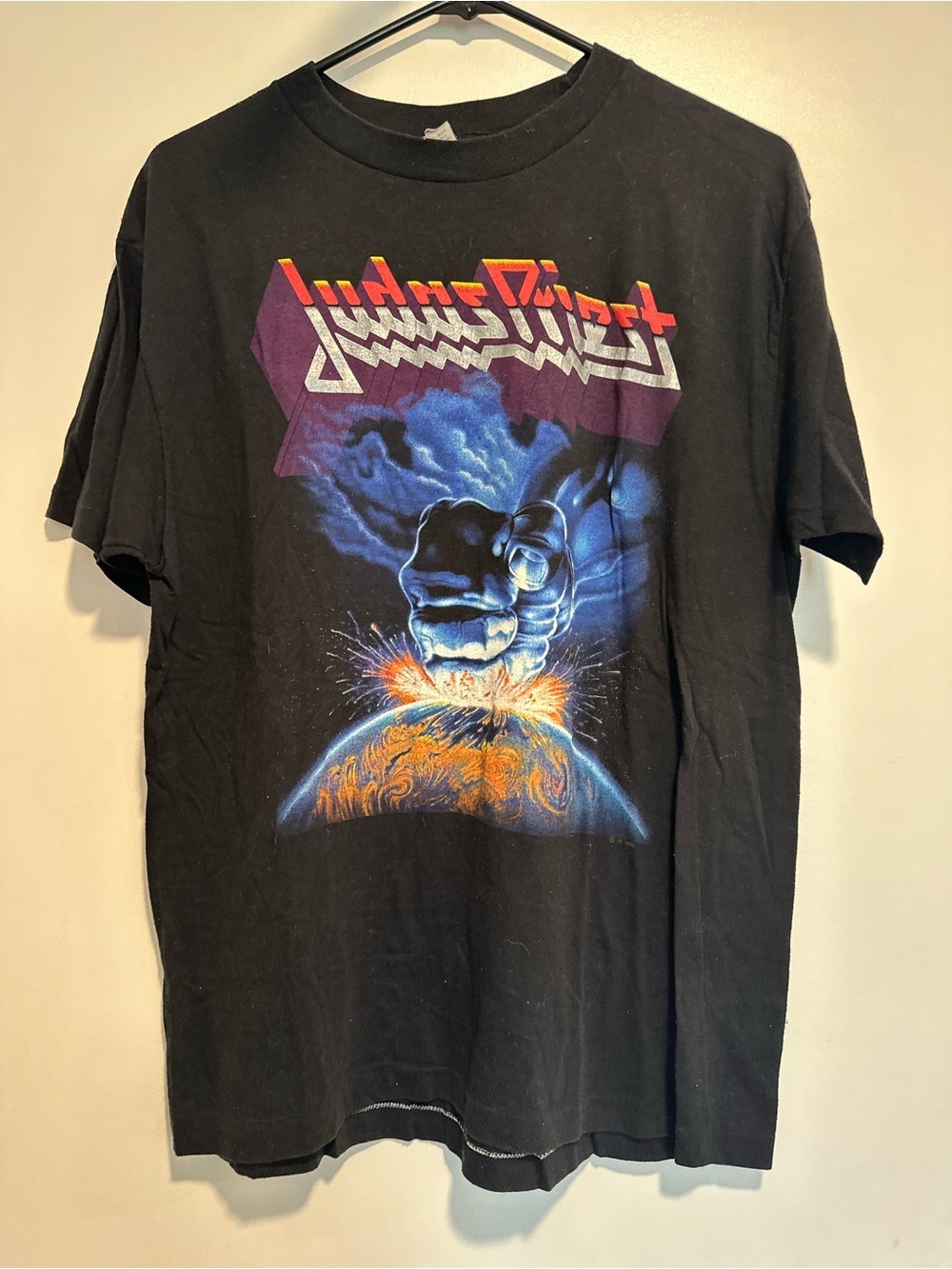 VTG authentic ‘88 Judas Priest Sz:XL Ram It Down single!stitch band Concert Tee.